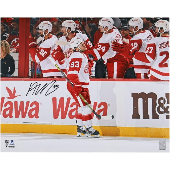 Alex DeBrincat Detroit Red Wings Autographed 16" x 20" Red Wings Debut Photograph - Fanatics Authentic Certified