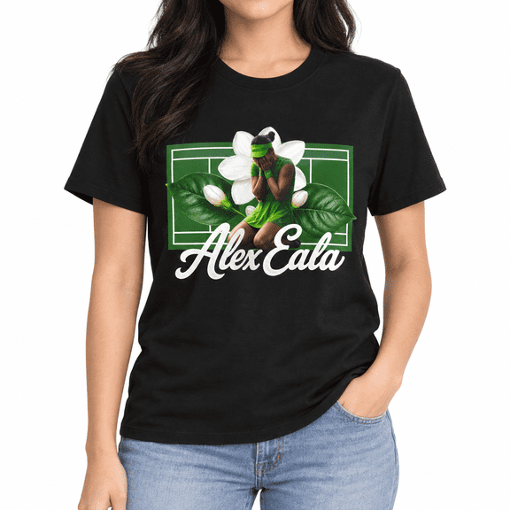 Alex Eala Tennis Floral T-Shirt, Sampaguita Flower Court Graphic Tee, Filipino Tennis Fan Gift Shirt