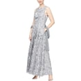 thumbnail image 1 of Alex Evenings Mother of The Bride Long Sleeveless A-line Lace Dress, Women's, 1 of 3