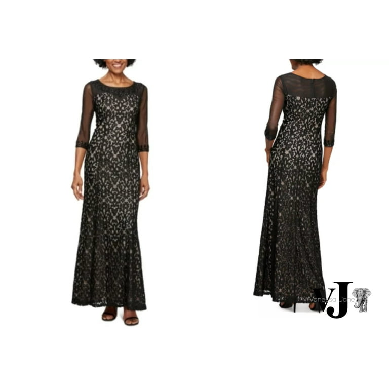 Alex Evenings Petite Lace Illusion Gown Choose Sz Color Walmart