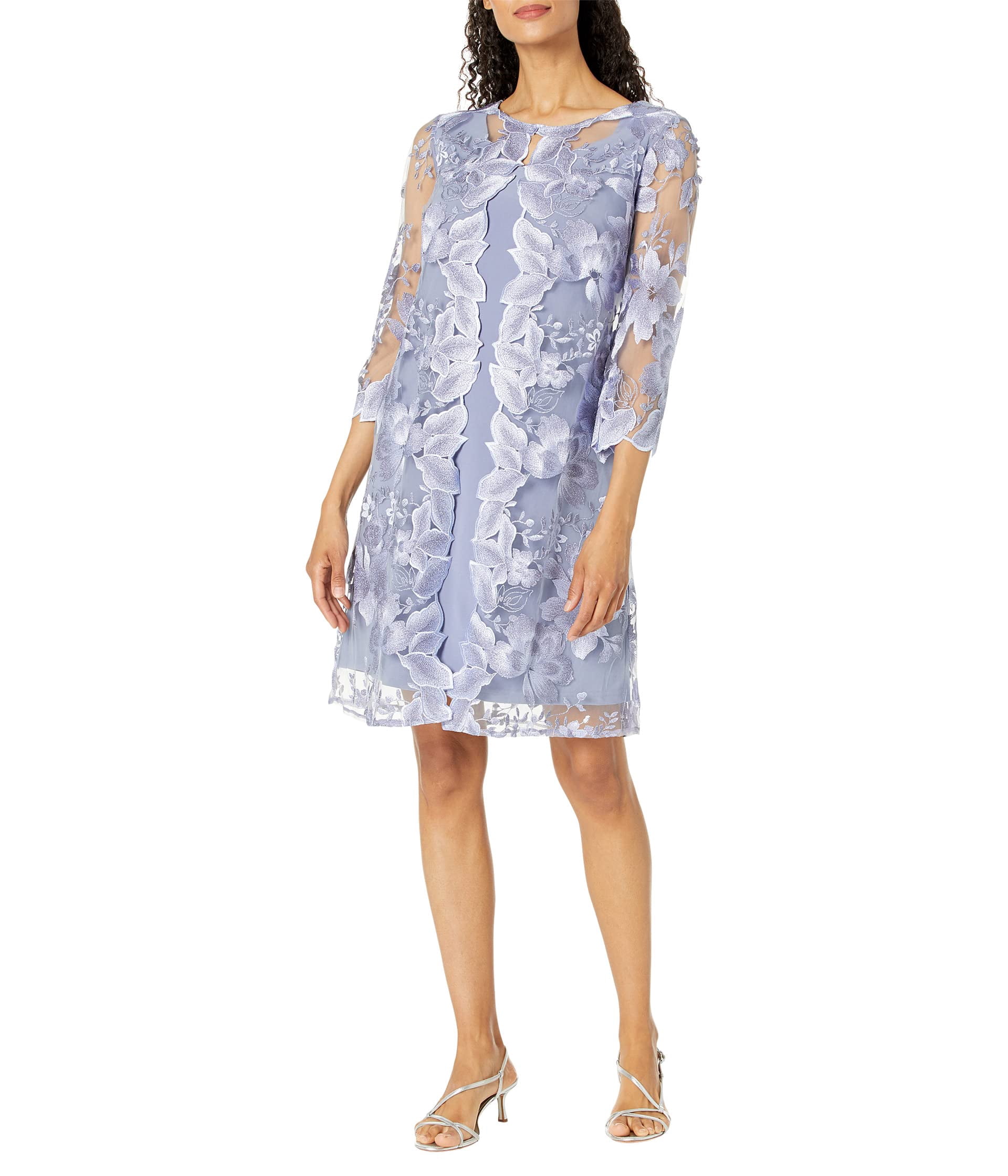 marchesa notte off shoulder cocktail dress Off-The-Shoulder 5 Modest Postpartum Holiday Color:ADRIATIC BLUE The epitome of stunning Style:AP1D105609
