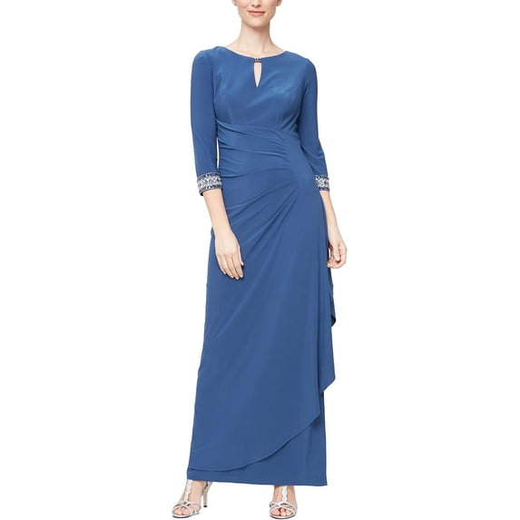 Alex Evenings Women's Dress with Keyhole Cutout (Petite and Regular)