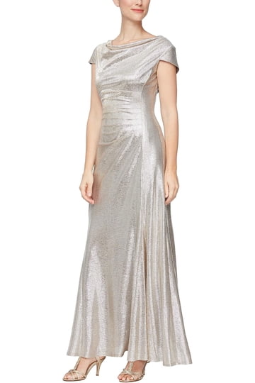 sachin and babi light blue dress Alex Evenings Formal Dress Off Shoulder main image 1