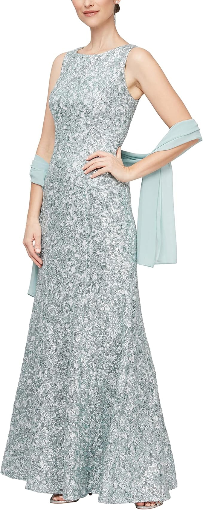 alex evenings formal dresses Alex Evenings Women's Contour Sheathe Long Dress - Black