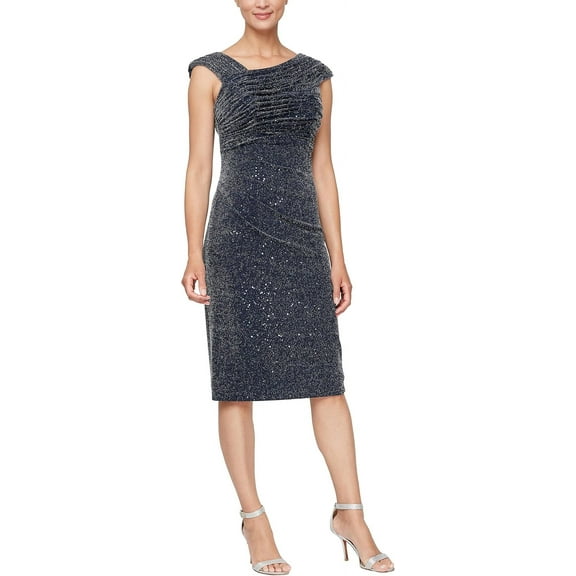 Alex Evenings Women's Short Sequined Dress, Dresses Women's