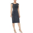 thumbnail image 1 of Alex Evenings Women's Short Sequined Dress, 1 of 3