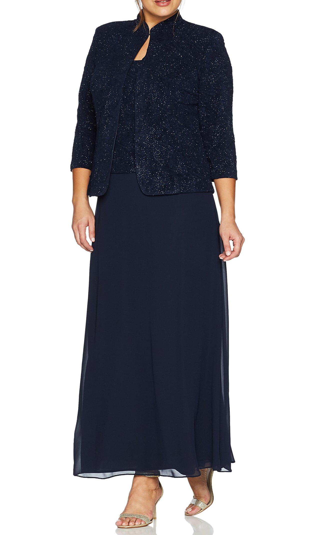 sachin and babi light blue dress Tbags Los Angeles Plus Size Scale Print Maxi Dress main image 1