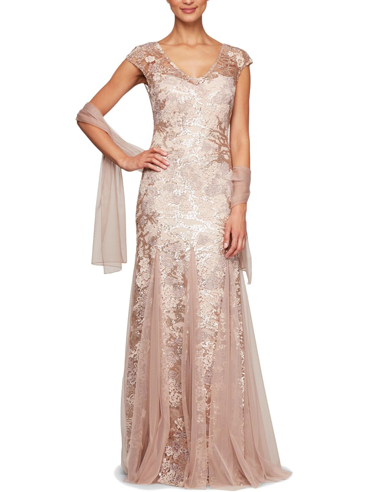 Alex Evenings Womens Lace 2 PC Evening Dress - Walmart.com Alex Evenings Womens Lace 2 PC Evening Dress - Walmart.com
