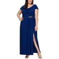 thumbnail image 1 of Alex Evenings Womens Plus Size Cowl Neck A-Line Gown, 1 of 1