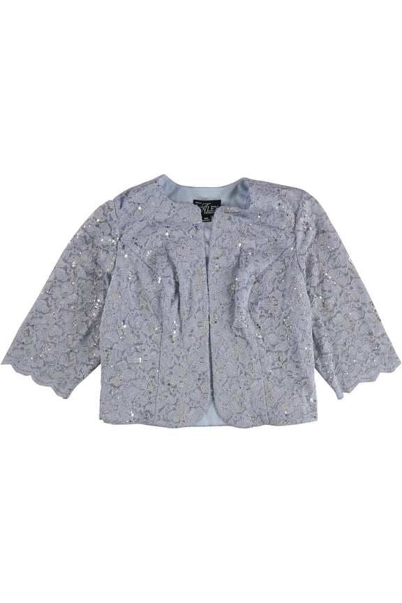 Womens Sequin Cardigan Sweater, Blue, Plus Size, 22W