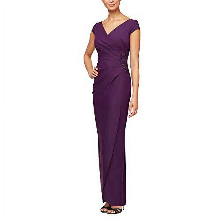 Alex evenings plum dress hotsell