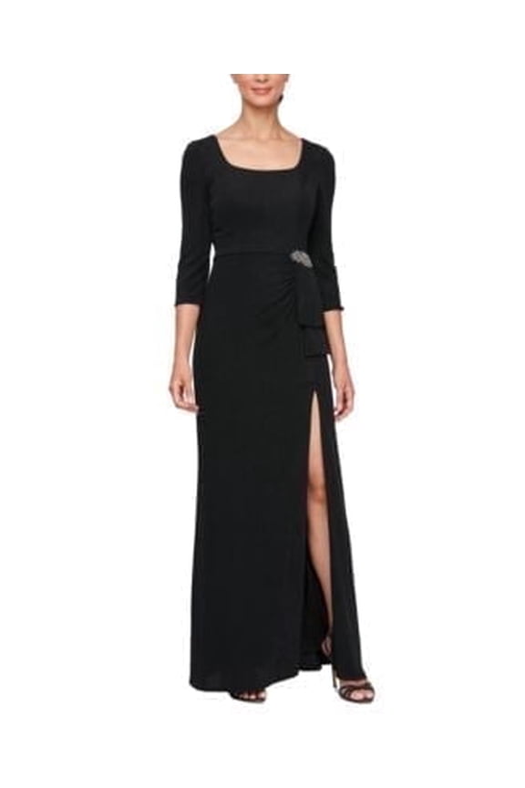 Square-Neck 3/4-Sleeve Blouse, Women's 10