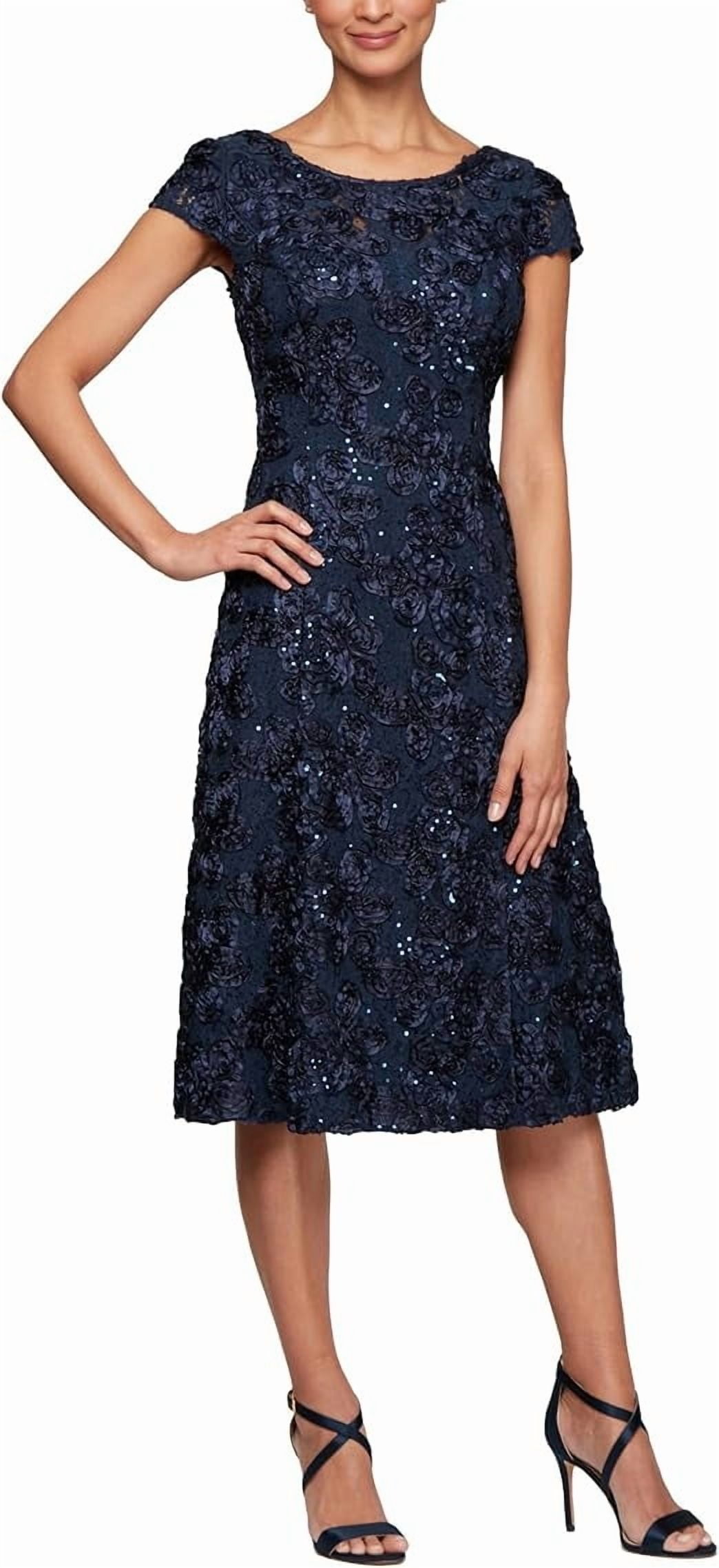 green emerald velvet dress Alex Evenings Off-The-Shoulder Embellished Gown main image 0