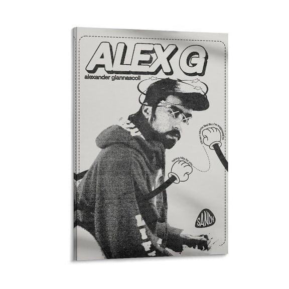 Alex G Black And White Poster Canvas Poster Wall Decorative Art Painting Living Room Bedroom Decoration Gift