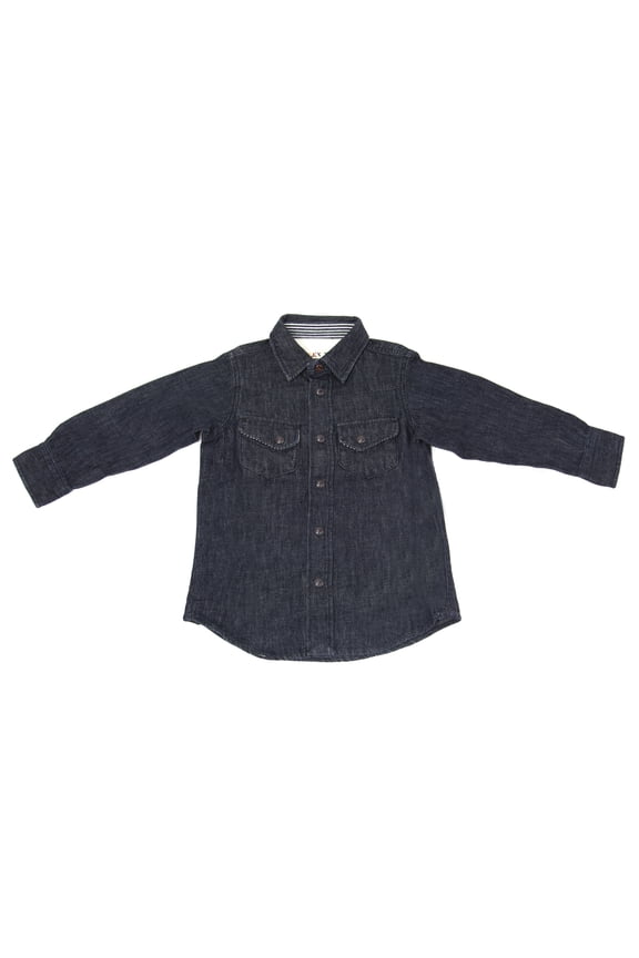 Little Boys' Denim Western Shirt Sz 2 Indigo