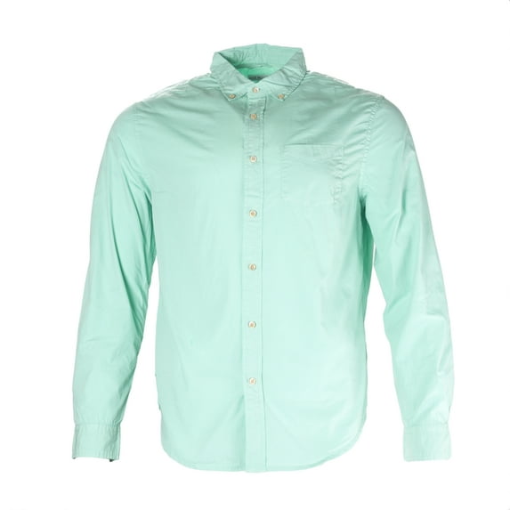 Alex Mill Men's Garment Dye Poplin Shirt Sz L Teal
