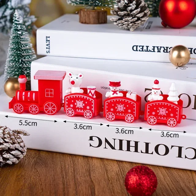 Alex Mini Christmas Train Toy Plastic Christmas Train for Home Décor