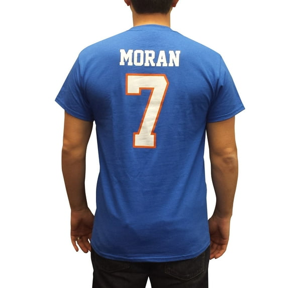 Alex Moran #7 Mountain Goats Jersey T-Shirt Blue State Football Costume Uniform