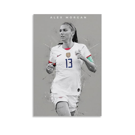 Alex Morgan Poster 13 Artworks Canvas Poster Room Aesthetic Wall Art Prints Home Modern Decor Gifts 16x24inch(40x60cm)