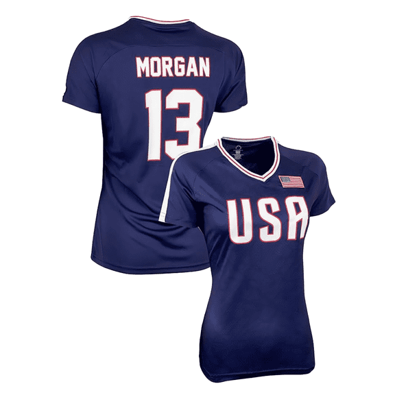 Icon Sports Women's USA Soccer Jersey Alex Morgan #13 American Flag Youth Small