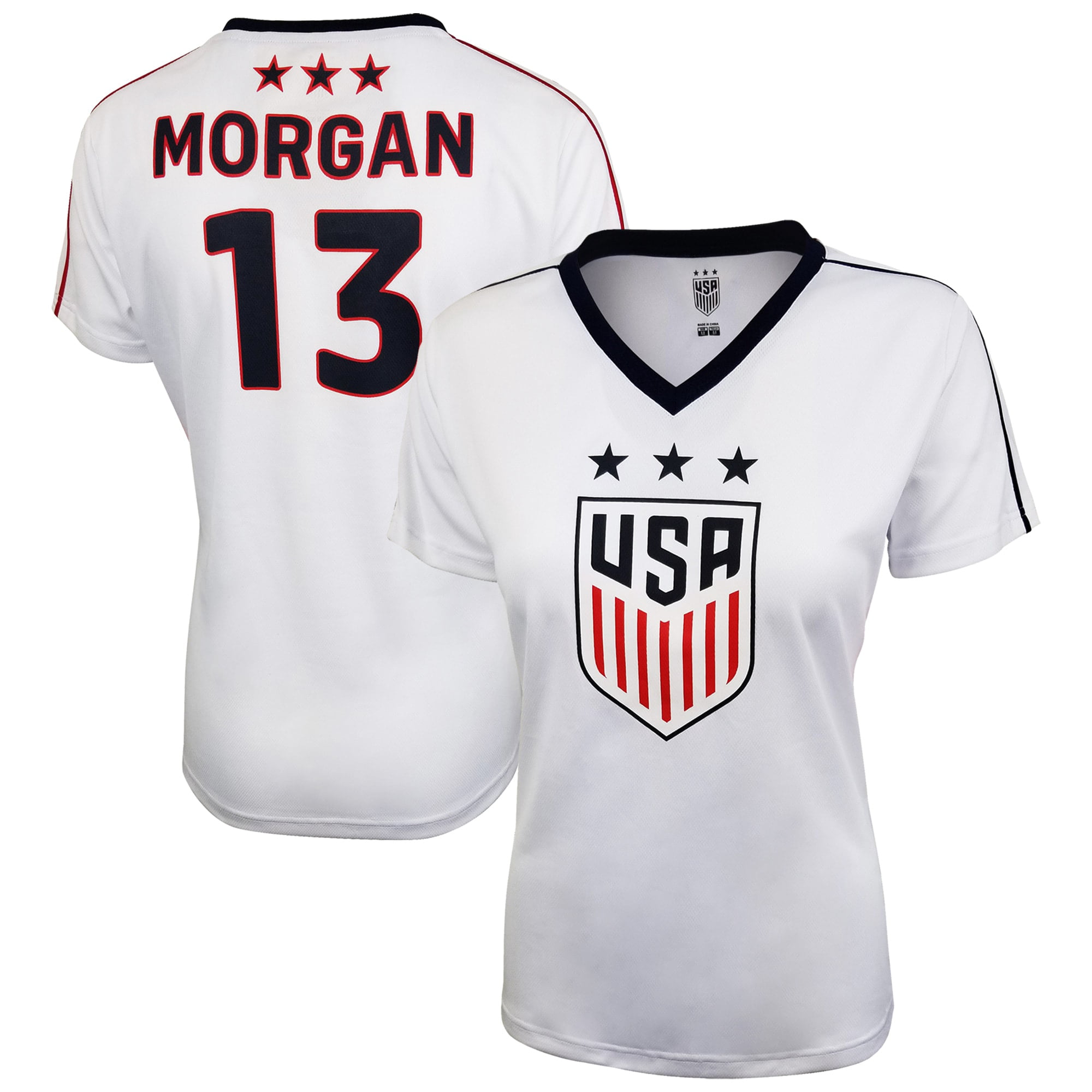 Icons Alex Morgan USWNT Women's 2019 Team Jersey - White, Size: Large