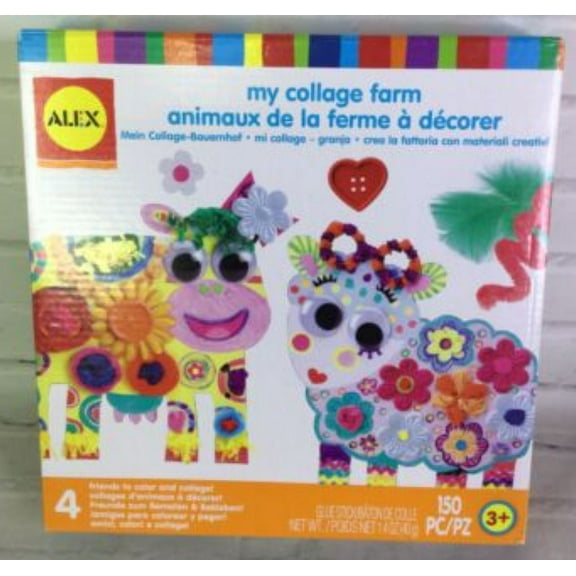 Alex My Collage Farm 150 PC - 4 Friends to Color and Collage