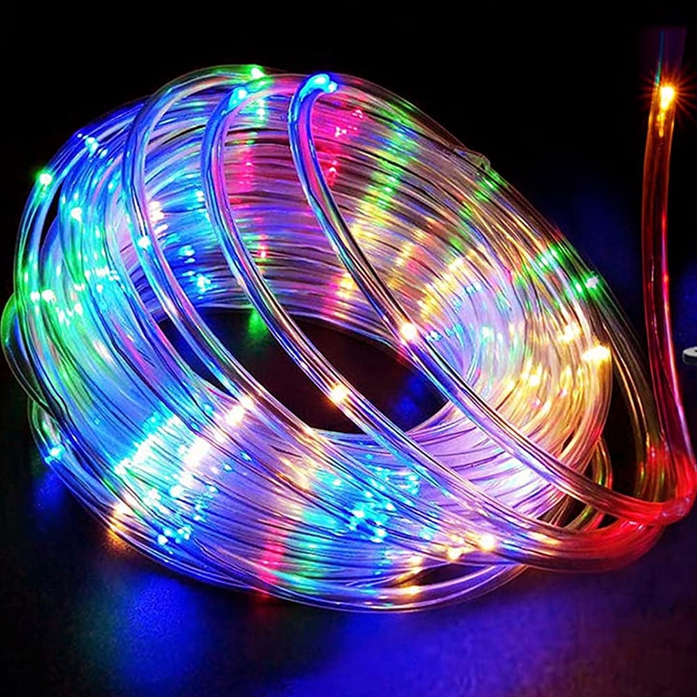 Alex New Year Garland LED Tube Rope Fairy Lights, Waterproof Battery ...
