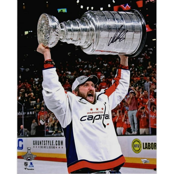 Alex Ovechkin Autographed 16x20 Photo Capitals Cup Champions
