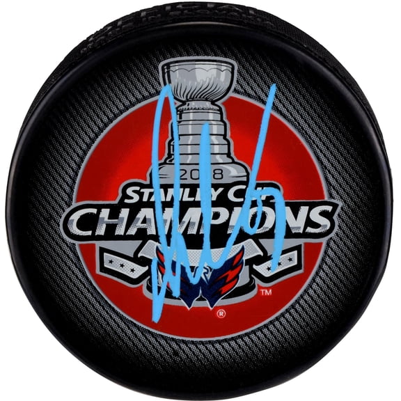 Alex Ovechkin Washington Capitals 2018 Stanley Cup Champions Autographed Stanley Cup Champions Logo Hockey Puck - Fanatics Authentic Certified