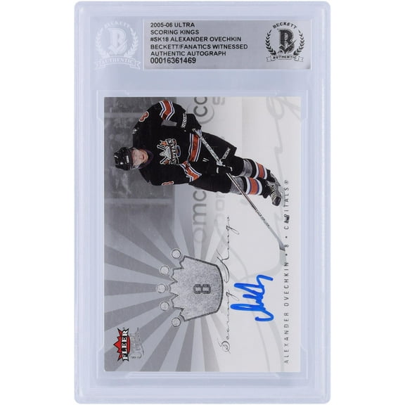 Alex Ovechkin Washington Capitals Autographed 2005-06 Upper Deck Fleer Ultra Scoring Kings #SK18 Beckett Fanatics Witnessed Authenticated Rookie Card - Fanatics Authentic Certified