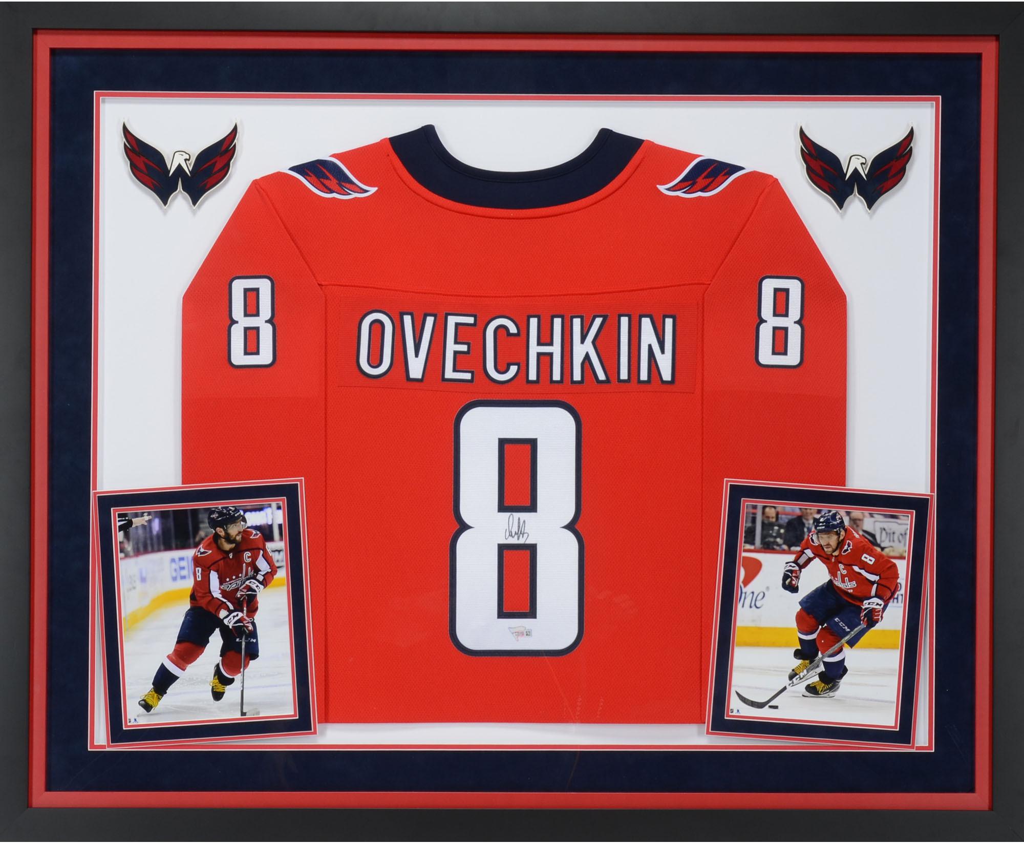 Alex Ovechkin Washington Capitals Deluxe Framed Autographed Red Fanatics Breakaway Jersey - Fanatics Authentic Certified - image 1 of 2