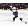 thumbnail image 1 of Alex Ovechkin Washington Capitals Unsigned White Jersey Shooting Photograph, 1 of 1