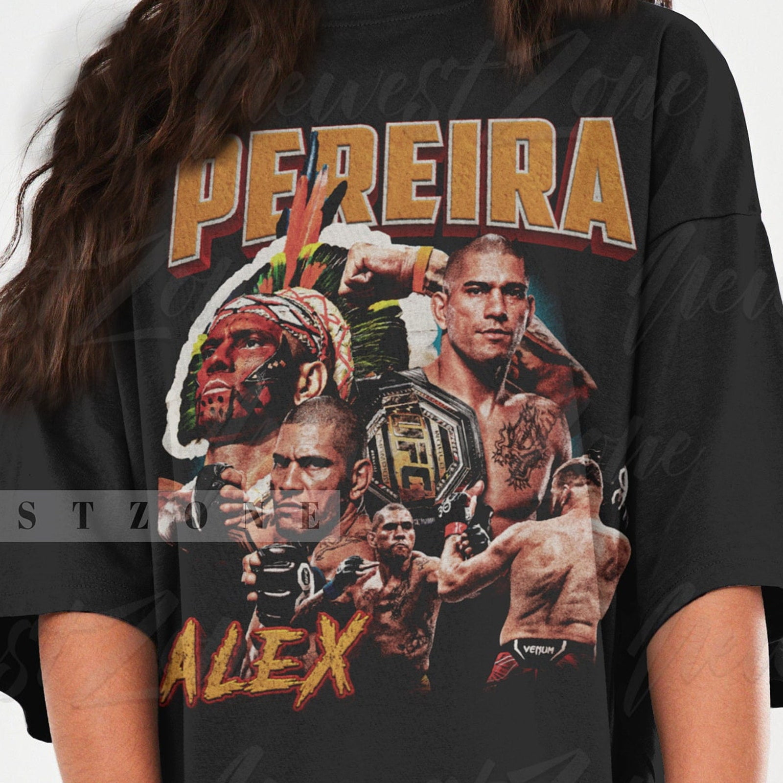 Alex Pereira Vintage Shirt American Fighter Tshirt Jiu Jitsu Champions