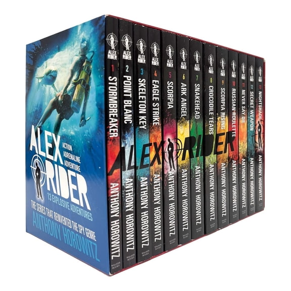 Alex Rider 13 Books Collection Set by Anthony Horowitz Spy Adventure Collection for Young Readers