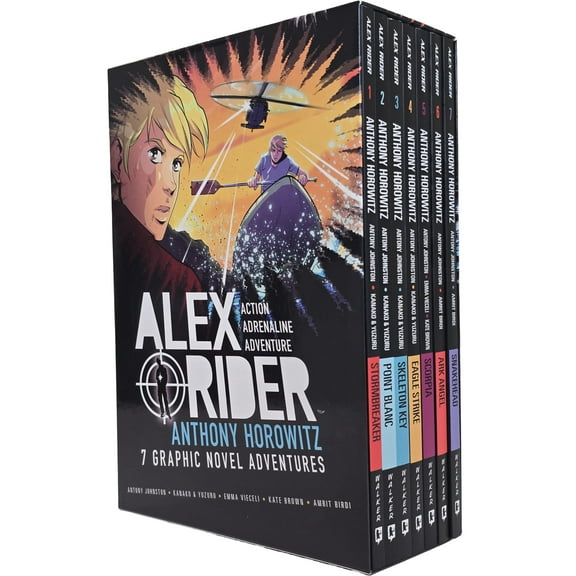 Alex Rider by Anthony Horowitz 7 Graphic Novel Adventures Box Set - Ages 8-16 - Paperback