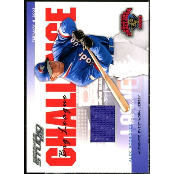 Alex Rodriguez 03 Jsy Card 2003 Studio Big League Challenge Materials #45