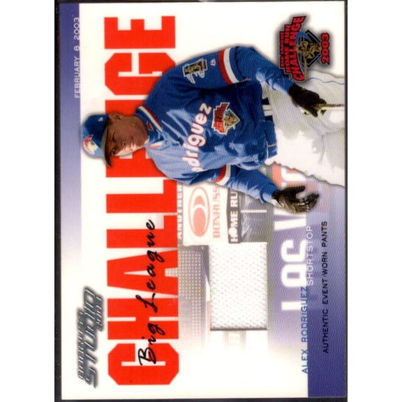Alex Rodriguez 03 Pants Card 2003 Studio Big League Challenge Materials #46