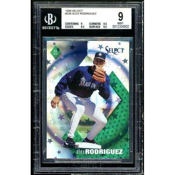 Alex Rodriguez Card 1998 Select Quasar #239 (pop 1) BGS 9 (9 9.5 8.5 9.5)