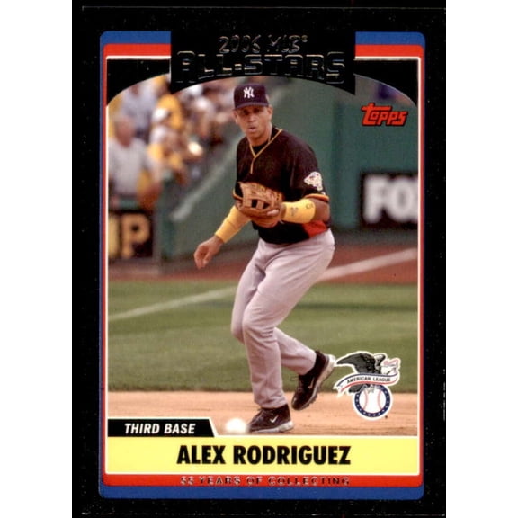 Alex Rodriguez Card 2006 Topps Update Black #UH220
