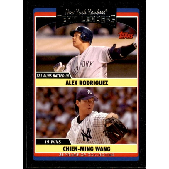 Alex Rodriguez/Chien-Ming Wang Card 2006 Topps Update Black #UH307