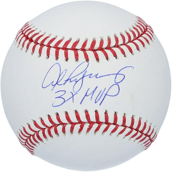 Alex Rodriguez New York Yankees Autographed Baseball with "3x MVP" Inscription - Fanatics Authentic Certified