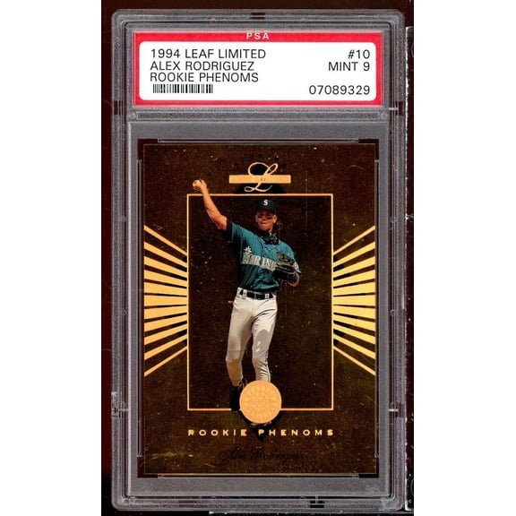 Alex Rodriguez Rookie Card 1994 Leaf Limited Rookie Phenoms #10 PSA 9