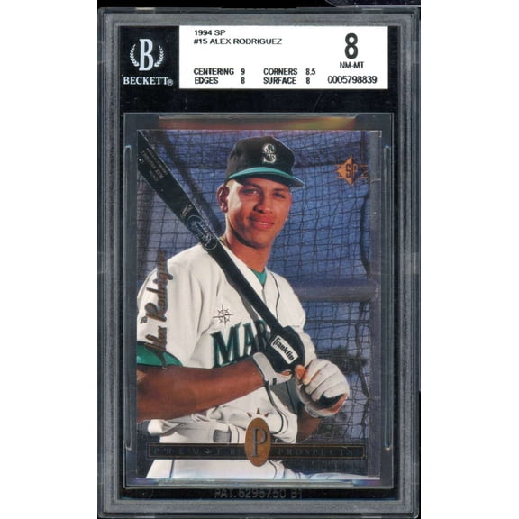 Alex Rodriguez Rookie Card 1994 SP #15 BGS 8