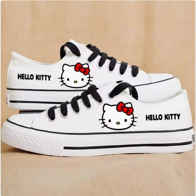 Alex Sanrio Hello Kitty Women's HighTop Canvas Sneakers, Cute Lolita