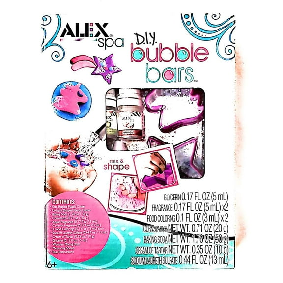 Alex Spa D.I.Y. Bubble Bars Set to Create Your Very Own Unique Scent, Make 6 Bubble Bars