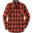 thumbnail image 1 of Alex Vando Mens Button Down Shirts Regular Fit Long Sleeve Casual Plaid Flannel Shirt, 1 of 5