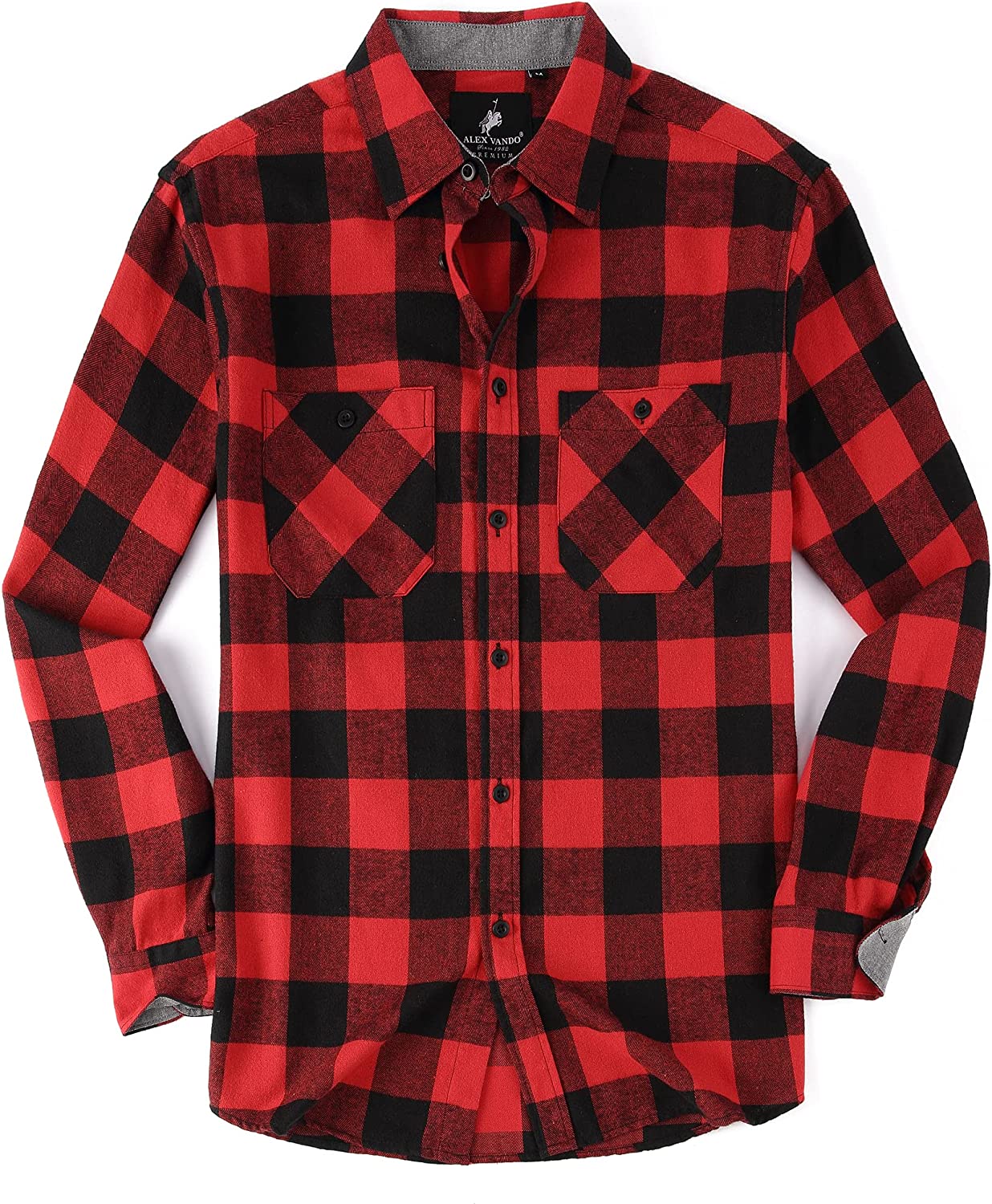 Camisa Masculina Alex Vando Manga Curta - Xadrez Com Elasticidade 4 Direções