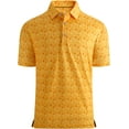 thumbnail image 1 of Alex Vando Mens Golf Shirt Moisture Wicking Quick-Dry Print Performance Polo Shirts for Men, 1 of 5