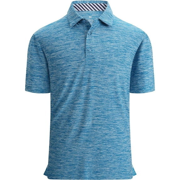 Alex Vando Mens Golf Shirt Moisture Wicking Quick-Dry Short Sleeve Casual Polo Shirts for Men
