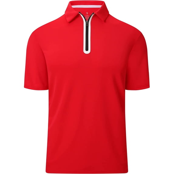 Alex Vando Mens Golf Shirt Moisture Wicking Quick-Dry Short Sleeve Casual Polo Shirts for Men